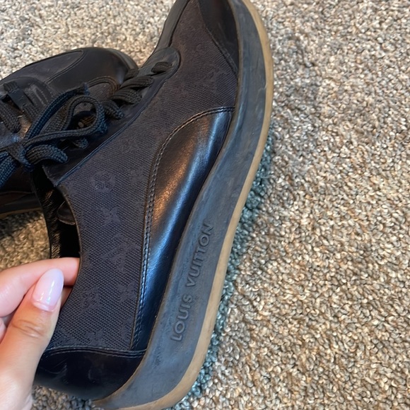 Louis Vuitton Canvas and Leather Monogram Sneakers - Picture 3 of 8